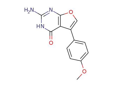 2-amino-5-(4-methoxyphenyl)furo<2,3-d>pyrimidin-4(3H)-one