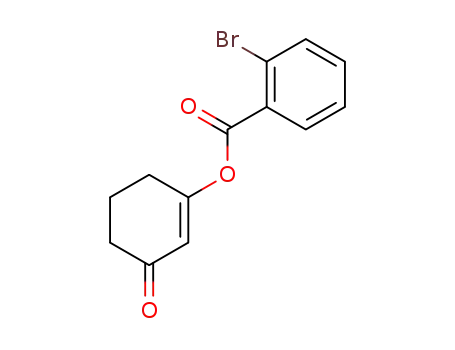 Molecular Structure of 252679-98-4 (Benzoic acid, 2-bromo-, 3-oxo-1-cyclohexen-1-yl ester)