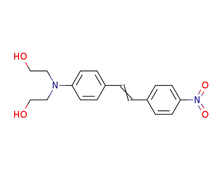 Molecular Structure of 117563-47-0 (Ethanol, 2,2'-[[4-[2-(4-nitrophenyl)ethenyl]phenyl]imino]bis-)