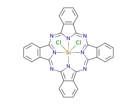 Molecular Structure of 19333-10-9 (SILICON PHTHALOCYANINE DICHLORIDE)