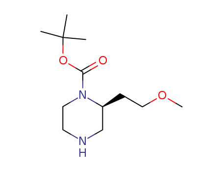 1-Piperazinecarboxylic acid, 2-(2-methoxyethyl)-, 1,1-dimethylethyl
ester, (2S)-