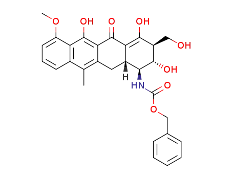 ((1S,2S,3S,12aR)-2,4,6-Trihydroxy-3-hydroxymethyl-7-methoxy-11-methyl-5-oxo-1,2,3,5,12,12a-hexahydro-naphthacen-1-yl)-carbamic acid benzyl ester