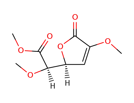 Lg-threo-4-hydroxy-2,5-dimethoxy-hex-2c-enedioic acid-1-lactone-6-methyl ester