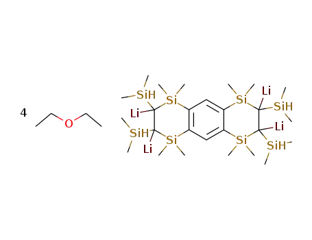 [2,3,6,7-tetrakis(dimethylsilyl)-1,1,4,4,5,5,8,8-octamethyl-1,4,5,8-tetrasila-1,4,5,8-tetrahydroanthracenato]tetrakis[(diethyl ether)lithium(I)]