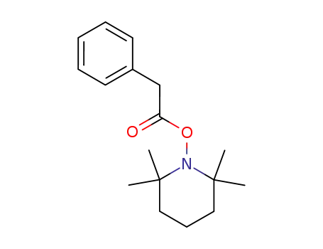 Molecular Structure of 330938-05-1 (Piperidine, 2,2,6,6-tetramethyl-1-[(phenylacetyl)oxy]-)