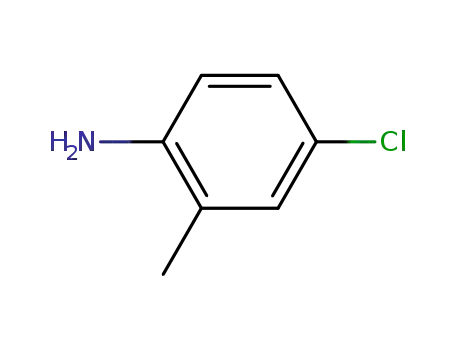 Molecular Structure of 95-69-2 (4-Chloro-2-methylaniline)