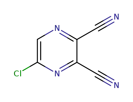 Molecular Structure of 72111-57-0 (5-Chloro-2,3-pyrazinedicarbonitrile)