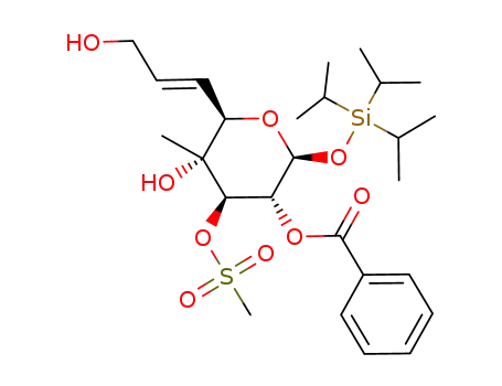 Benzoic acid (2S,3R,4R,5R,6R)-5-hydroxy-6-((E)-3-hydroxy-propenyl)-4-methanesulfonyloxy-5-methyl-2-triisopropylsilanyloxy-tetrahydro-pyran-3-yl ester