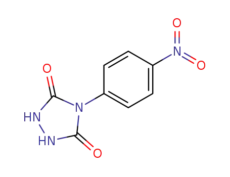 Molecular Structure of 13274-45-8 (1,2,4-Triazolidine-3,5-dione, 4-(4-nitrophenyl)-)