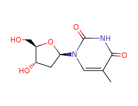 Molecular Structure of 50-89-5 (Thymidine)