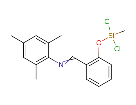 [1-[2-(Dichloro-methyl-silanyloxy)-phenyl]-meth-(E)-ylidene]-(2,4,6-trimethyl-phenyl)-amine