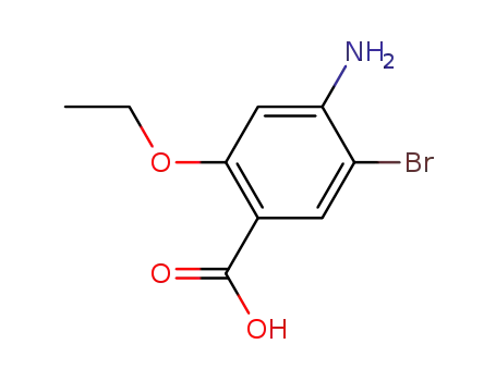 Molecular Structure of 84923-73-9 (4-AMino-5-broMo-2-ethoxybenzoic acid)