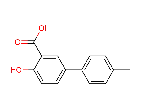 Molecular Structure of 43029-70-5 (4-HYDROXY-4'-METHYL-BIPHENYL-3-CARBOXYLIC ACID)