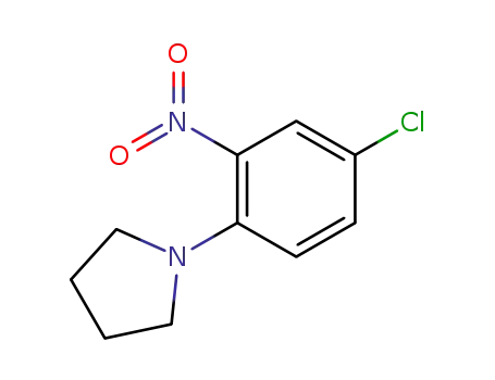 Molecular Structure of 41173-36-8 (1-(4-CHLORO-2-NITROPHENYL)PYRROLIDINE)