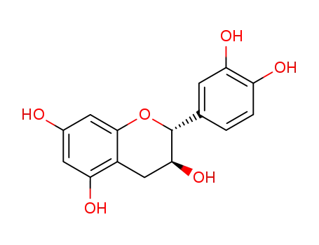 Molecular Structure of 7295-85-4 ((+/-)-Catechin hydrate)