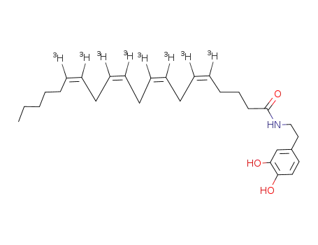 N-[5,6,8,9,11,12,14,15-3H8]arachidonoyl-3-hydroxytyramine