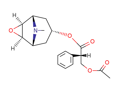 9-methyl-3-oxa-9-azatricyclo[3.3.1.0(2,4)]non-7-yl-3'-(acetyloxy)-2'-phenyl propanoate