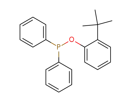 Molecular Structure of 675140-11-1 (Phosphinous acid, diphenyl-, 2-(1,1-dimethylethyl)phenyl ester)
