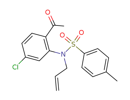 Molecular Structure of 675578-63-9 (Benzenesulfonamide,
N-(2-acetyl-5-chlorophenyl)-4-methyl-N-2-propenyl-)