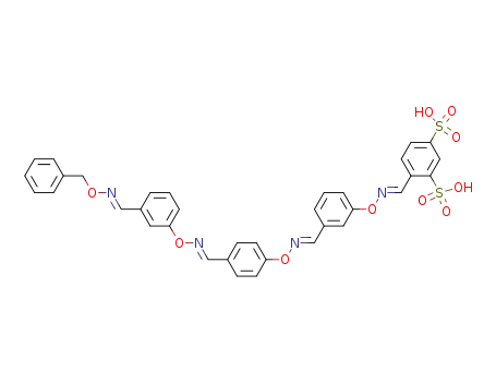 4-({3-[(4-{[3-(benzyloxyimino-methyl)-phenoxyimino]-methyl}-phenoxyimino)-methyl]-phenoxyimino}-methyl)-benzene-1,3-disulfonic acid
