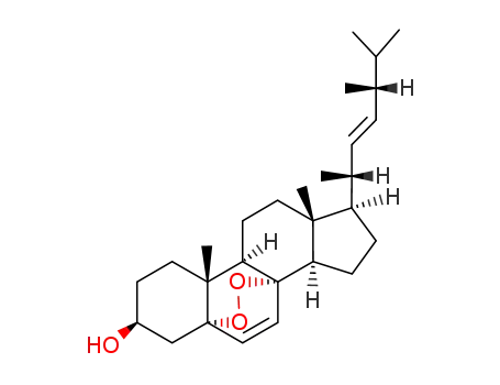 Molecular Structure of 2061-64-5 (ergosterol-5,8-peroxide)
