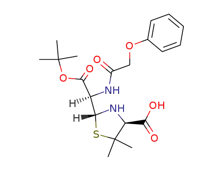 (4S)-2t-[(R)-tert-butoxycarbonyl-(2-phenoxy-acetylamino)-methyl]-5,5-dimethyl-thiazolidine-4r-carboxylic acid
