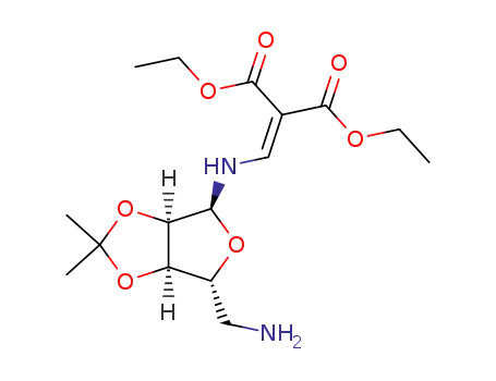 5-amino-5-deoxy-N-(2,2-diethoxycarbonylvinyl)-2,3-O-isopropylidene-α-D-ribofuranosylamine