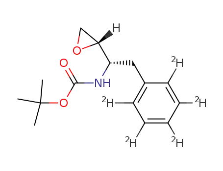 (1S,2S)-(oxiranyl-2-[2H5]-phenyl-ethyl)-carbamic acid tert-butyl ester