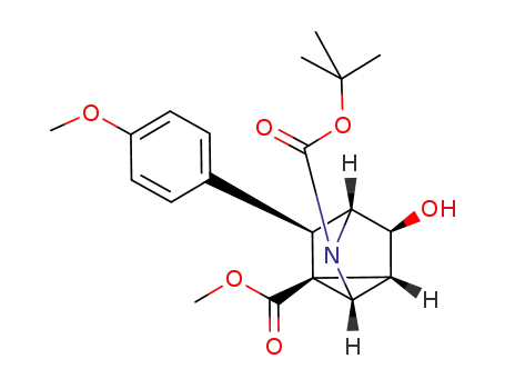 (1S,2R,4R,5S,6S,7R)-5-Hydroxy-7-(4-methoxy-phenyl)-3-aza-tricyclo[2.2.1.02,6]heptane-1,3-dicarboxylic acid 3-tert-butyl ester 1-methyl ester