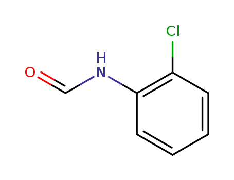 Molecular Structure of 2596-93-2 (N-(2-CHLORO-PHENYL)-FORMAMIDE)