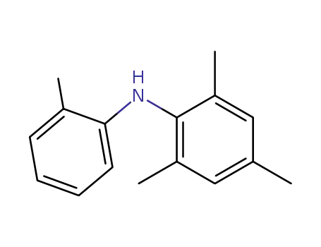 Molecular Structure of 39267-45-3 (Benzenamine, 2,4,6-trimethyl-N-(2-methylphenyl)-)