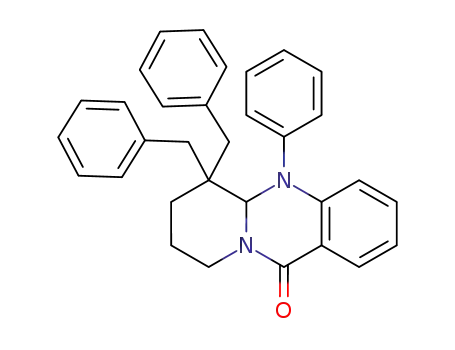 6,6-dibenzyl-5-phenyl-5,5a,6,7,8,9-hexahydro-11H-pyrido[2,1-b]quinazolin-11-one