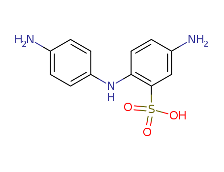 5-Amino-2-[(4-aminophenyl)amino]benzenesulfonic acid