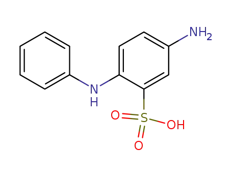 Molecular Structure of 91-30-5 (4-Aminodiphenyamine-2-sulfonic acid)