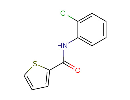 Molecular Structure of 136340-94-8 (2-Thiophenecarboxamide,N-(2-chlorophenyl)-)