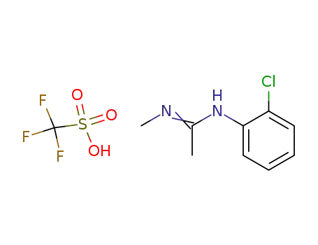 N-(2-Chloro-phenyl)-N'-methyl-acetamidine; compound with trifluoro-methanesulfonic acid