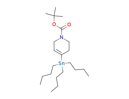 Molecular Structure of 208465-07-0 (t-Butoxycarbonyl-4-Tributylstannyl-1,2,3,6-tetrahydropyridine)
