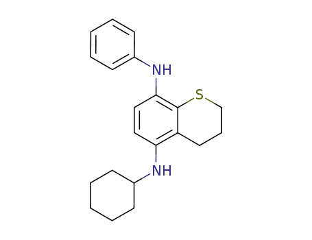 N5-cyclohexyl-N8-phenyl-5,8-thiochromanediamine