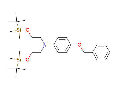 4-benzyloxy-N,N-bis(2-(tert-butyldimethylsilyloxy)ethyl)aniline