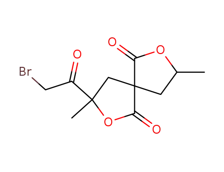 3-bromoacetyl-3,8-dimethyl-2,7-dioxaspiro[4,4]nonane-1,6-dione