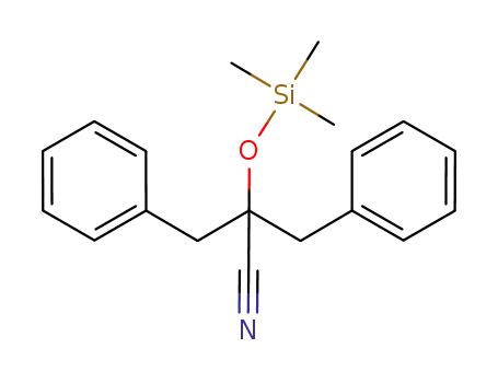 2-benzyl-3-phenyl-2-((trimethylsilyl)oxy)propanenitrile