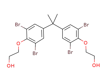 Molecular Structure of 4162-45-2 (4,4'-Isopropylidenebis[2-(2,6-dibromophenoxy)ethanol])