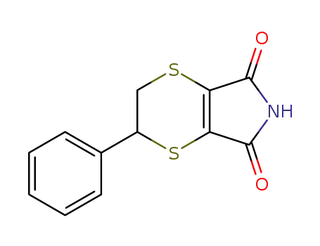 Molecular Structure of 35919-88-1 (5H-1,4-Dithiino[2,3-c]pyrrole-5,7(6H)-dione, 2,3-dihydro-2-phenyl-)