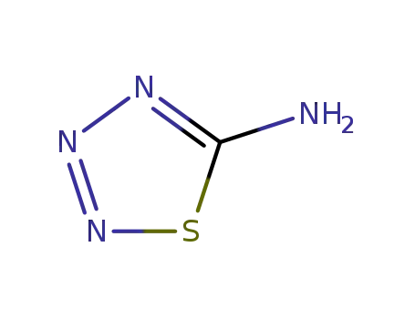 Molecular Structure of 6630-99-5 (1,2,3,4-Thiatriazol-5-amine)