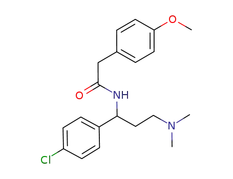 N-[1-(4-chlorophenyl)-3-dimethylaminopropyl]-2-(4-methoxyphenyl)acetamide