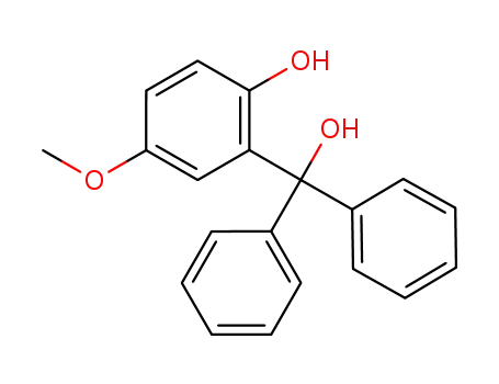 Molecular Structure of 936716-83-5 (2-(Hydroxydiphenylmethyl)-4-methoxyphenol)