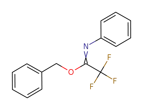 Molecular Structure of 952057-61-3 (2,2,2-Trifluoro-N-phenylacetimidic Acid Benzyl Ester)