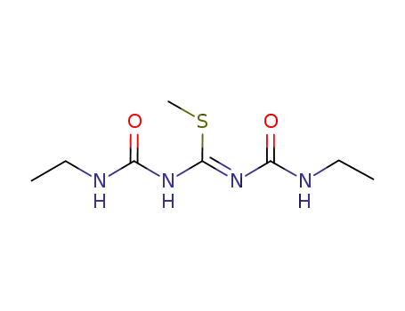 Molecular Structure of 797047-27-9 (Carbamimidothioic acid, N,N'-bis[(ethylamino)carbonyl]-, methyl ester)