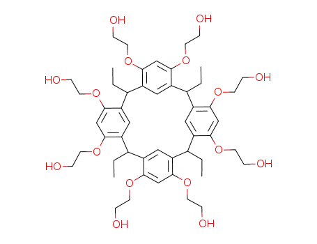 4,6,10,12,16,18,22,24-octakis(2-hydroxyethoxy)-2,8,14,20-tetraethylpentacyclo[19.3.1.13,7.19,13.115,19]octacosa-1(25),3,5,7(28),9,11,13(27),15,17,19(26),21,23-dodecaene