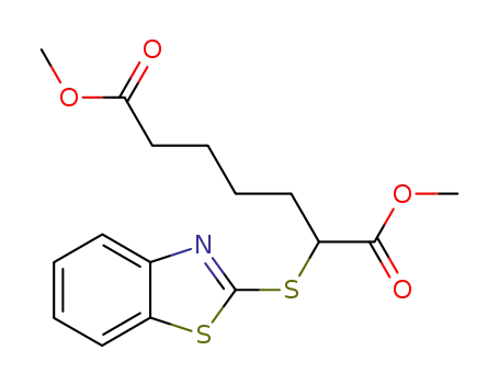 2-benzothiazol-2-ylsulfanyl-heptanedioic acid dimethyl ester